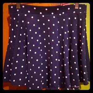 CUTE FOREVER 21 polka dot skater skirt